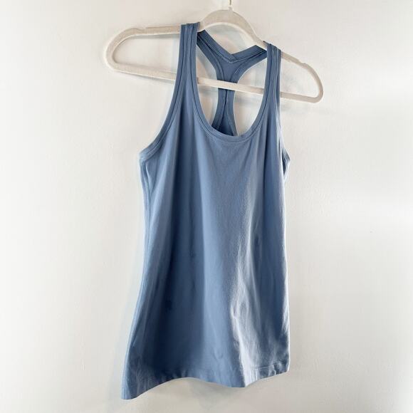 Lululemon Cool Racerback Fitted Slim Tank Top Blue XS - Picture 5 of 6